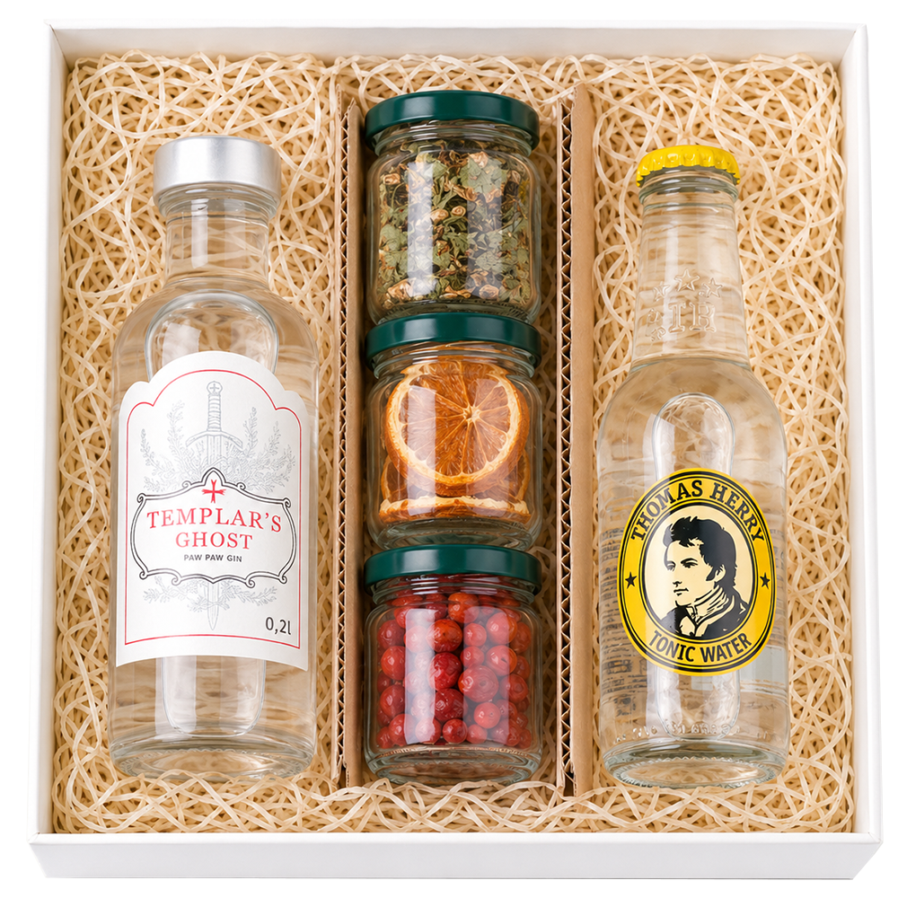 Poklon Paket Gin Templar ghost Paw Paw i Tonic water sa začinima